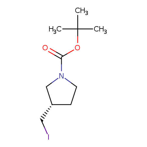 1-Pyrrolidinecarboxylicacid, 3-(iodomethyl)-, 1,1-dimethylethyl ester, (3S)-
