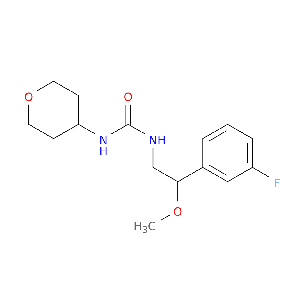 3-[2-(3-fluorophenyl)-2-methoxyethyl]-1-(oxan-4-yl)urea