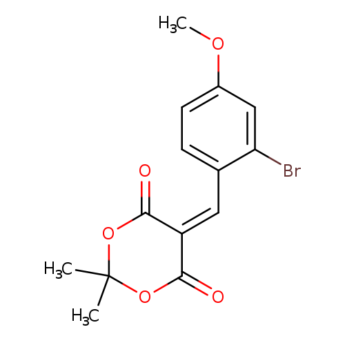 5-[(2-bromo-4-methoxyphenyl)methylidene]-2,2-dimethyl-1,3-dioxane-4,6-dione