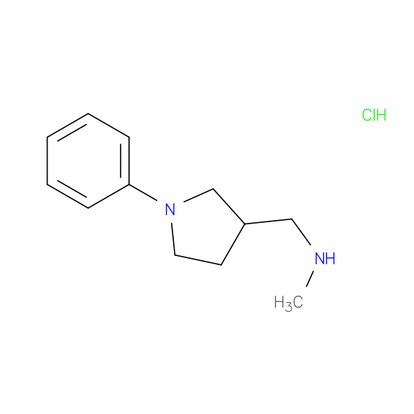N-methyl-1-(1-phenyl-3-pyrrolidinyl)methanamine hydrochloride