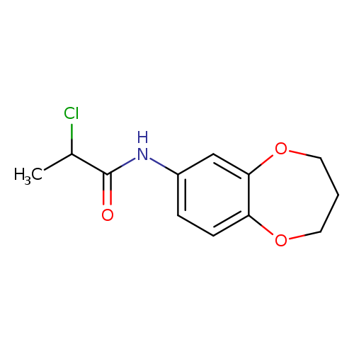 2-chloro-N-(3,4-dihydro-2H-1,5-benzodioxepin-7-yl)propanamide