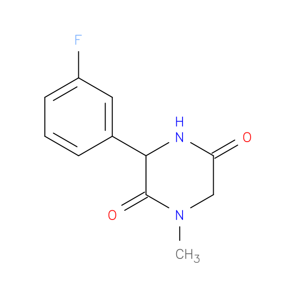 3-(3-FLUOROPHENYL)-1-METHYLPIPERAZINE-2,5-DIONE