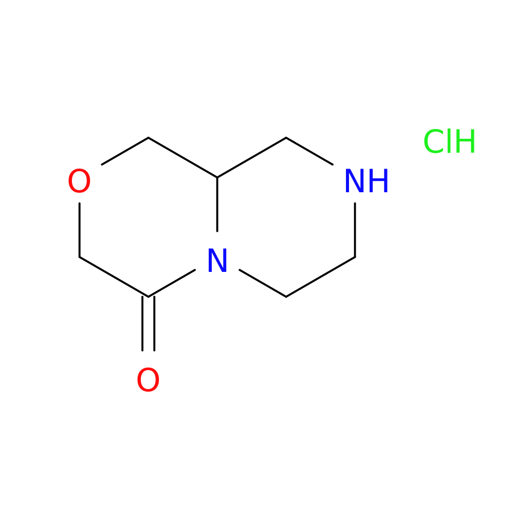 Hexahydropyrazino[2,1-c][1,4]oxazin-4(3H)-one hydrochloride