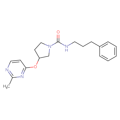 3-[(2-methylpyrimidin-4-yl)oxy]-N-(3-phenylpropyl)pyrrolidine-1-carboxamide