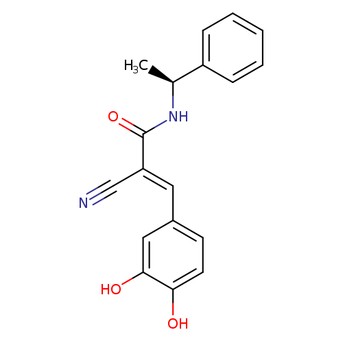 (2E)-2-Cyano-3-(3,4-dihydroxyphenyl)-N-[(1S)-1-phenylethyl]-2-propenamide