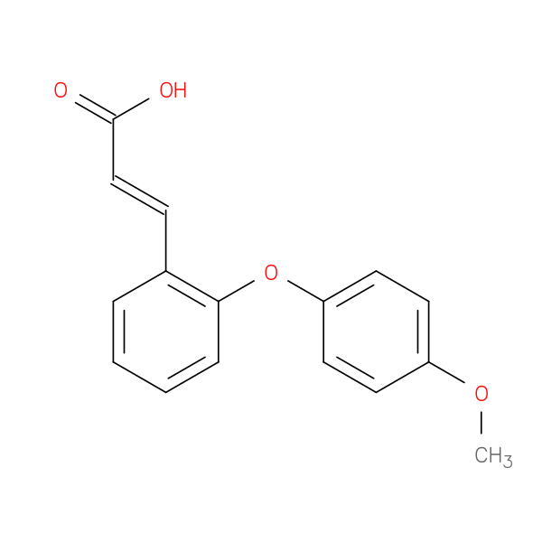 (2E)-3-[2-(4-methoxyphenoxy)phenyl]prop-2-enoic acid