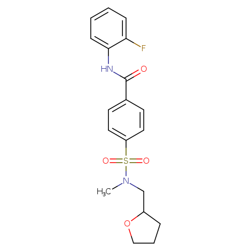 N-(2-fluorophenyl)-4-{methyl[(oxolan-2-yl)methyl]sulfamoyl}benzamide
