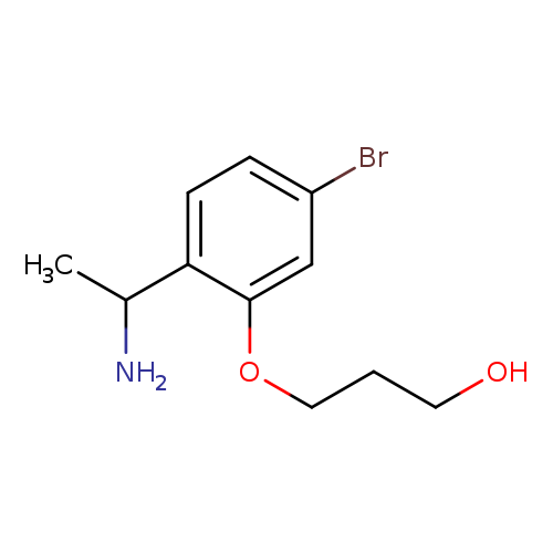 3-[2-(1-aminoethyl)-5-bromophenoxy]propan-1-ol