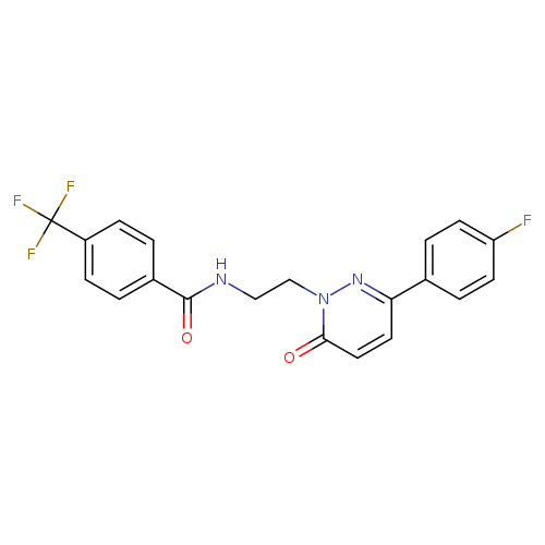 N-{2-[3-(4-fluorophenyl)-6-oxo-1,6-dihydropyridazin-1-yl]ethyl}-4-(trifluoromethyl)benzamide