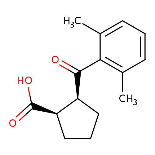 cis-2-(2,6-Dimethylbenzoyl)cyclopentane-1-carboxylic acid