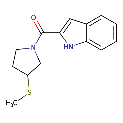 2-[3-(methylsulfanyl)pyrrolidine-1-carbonyl]-1H-indole