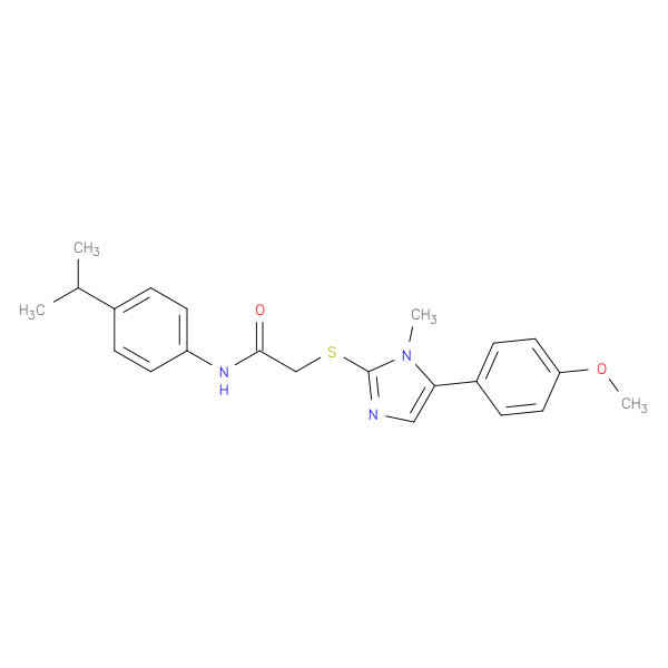 2-{[5-(4-methoxyphenyl)-1-methyl-1H-imidazol-2-yl]sulfanyl}-N-[4-(propan-2-yl)phenyl]acetamide