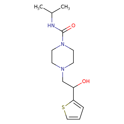4-[2-hydroxy-2-(thiophen-2-yl)ethyl]-N-(propan-2-yl)piperazine-1-carboxamide