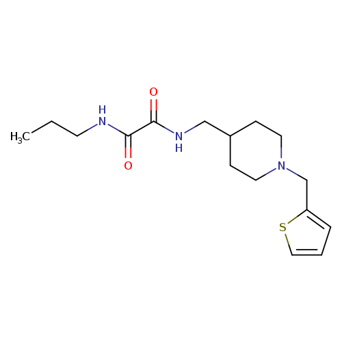 N-propyl-N'-({1-[(thiophen-2-yl)methyl]piperidin-4-yl}methyl)ethanediamide