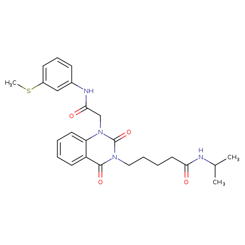 5-[1-({[3-(methylsulfanyl)phenyl]carbamoyl}methyl)-2,4-dioxo-1,2,3,4-tetrahydroquinazolin-3-yl]-N-(propan-2-yl)pentanamide