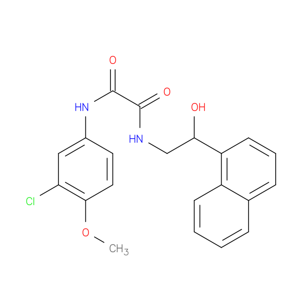 N'-(3-chloro-4-methoxyphenyl)-N-[2-hydroxy-2-(naphthalen-1-yl)ethyl]ethanediamide