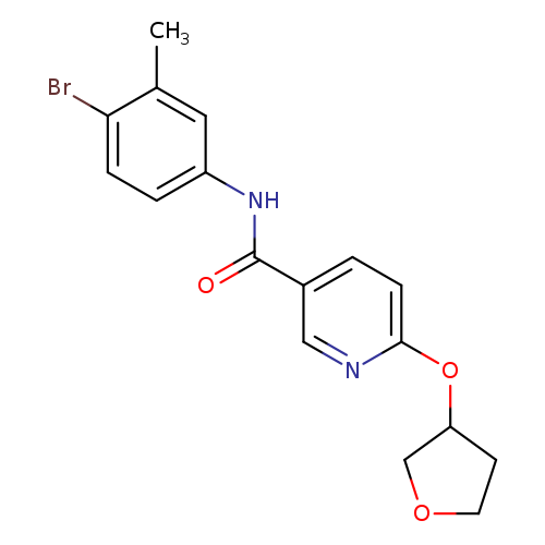 N-(4-bromo-3-methylphenyl)-6-(oxolan-3-yloxy)pyridine-3-carboxamide