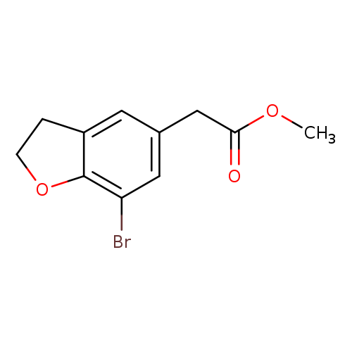 methyl2-(7-bromo-2,3-dihydro-1-benzofuran-5-yl)acetate
