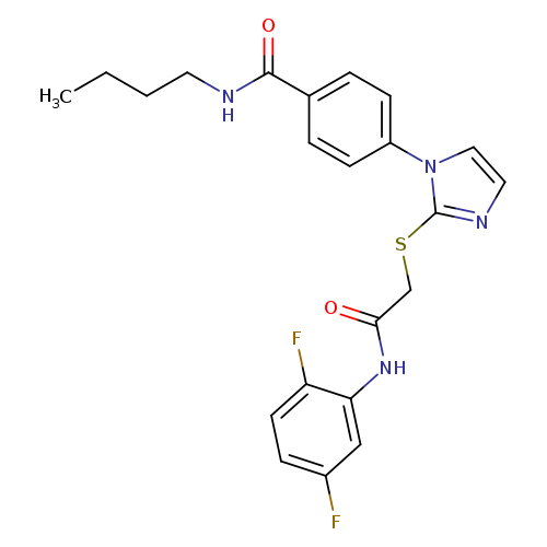 N-butyl-4-[2-({[(2,5-difluorophenyl)carbamoyl]methyl}sulfanyl)-1H-imidazol-1-yl]benzamide