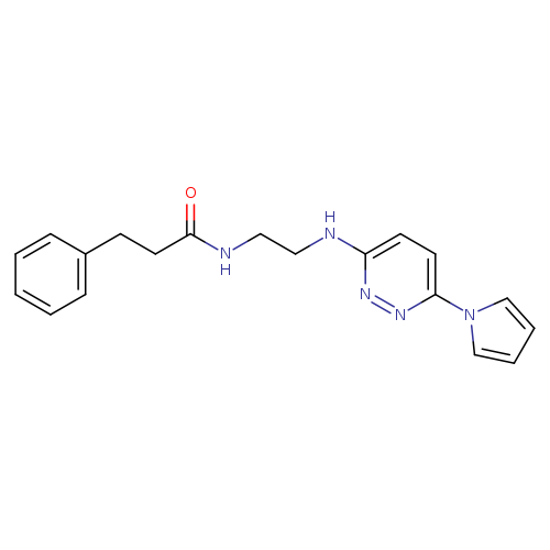 3-phenyl-N-(2-{[6-(1H-pyrrol-1-yl)pyridazin-3-yl]amino}ethyl)propanamide