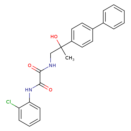 N'-(2-{[1,1'-biphenyl]-4-yl}-2-hydroxypropyl)-N-(2-chlorophenyl)ethanediamide