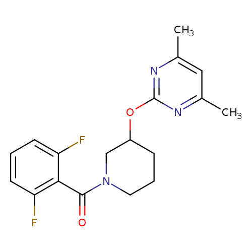 2-{[1-(2,6-difluorobenzoyl)piperidin-3-yl]oxy}-4,6-dimethylpyrimidine