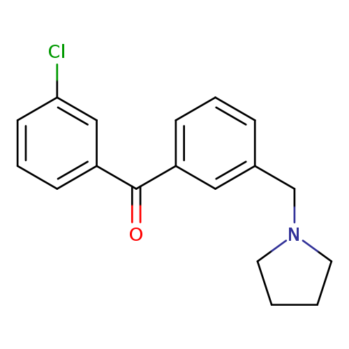 3-Chloro-3'-pyrrolidinomethyl benzophenone