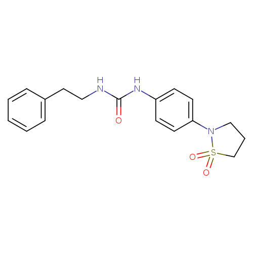 3-[4-(1,1-dioxo-1lambda6,2-thiazolidin-2-yl)phenyl]-1-(2-phenylethyl)urea