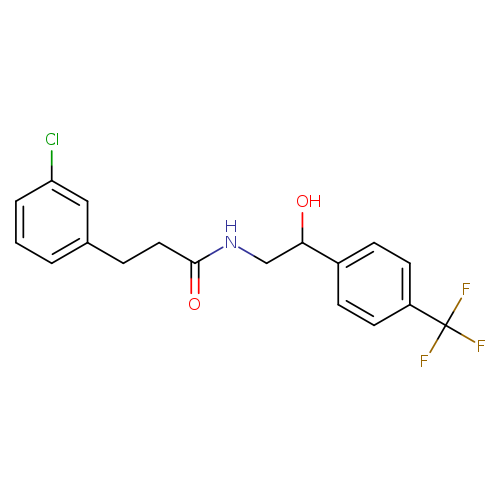 3-(3-chlorophenyl)-N-{2-hydroxy-2-[4-(trifluoromethyl)phenyl]ethyl}propanamide