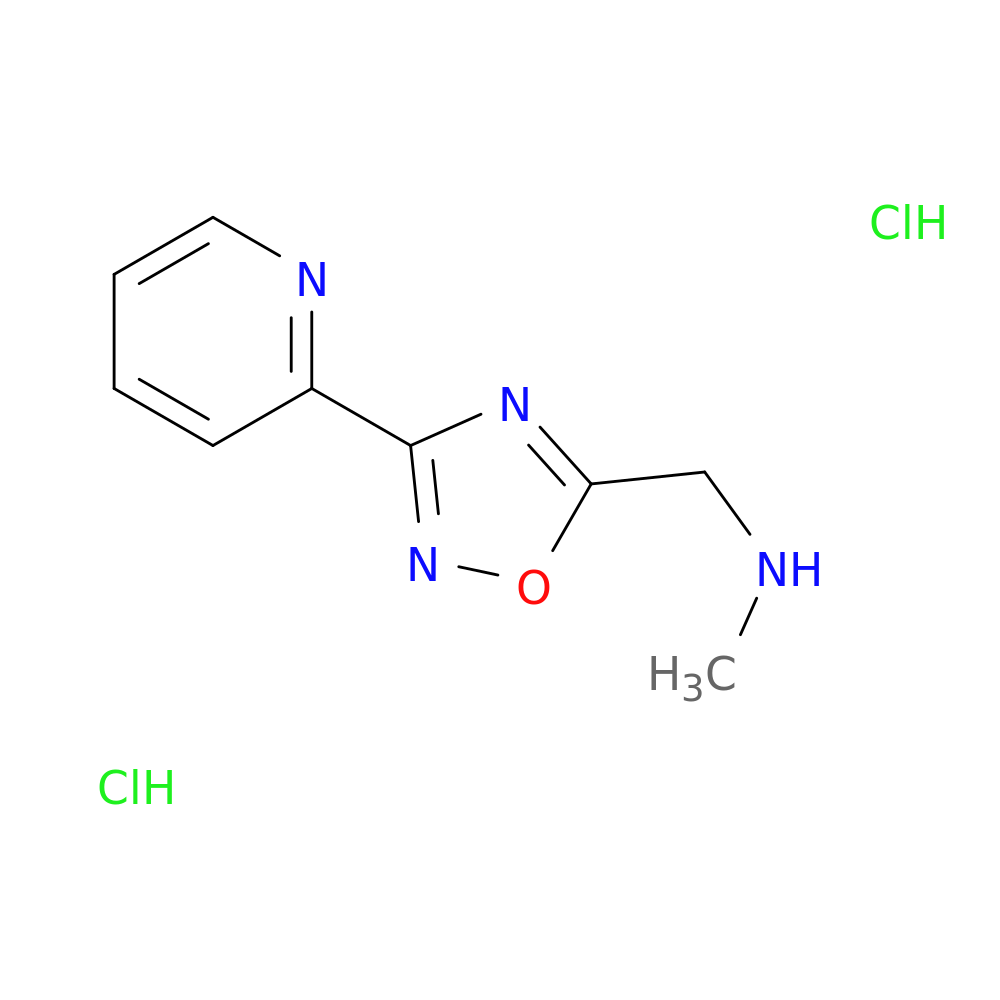methyl({[3-(pyridin-2-yl)-1,2,4-oxadiazol-5-yl]methyl})amine dihydrochloride