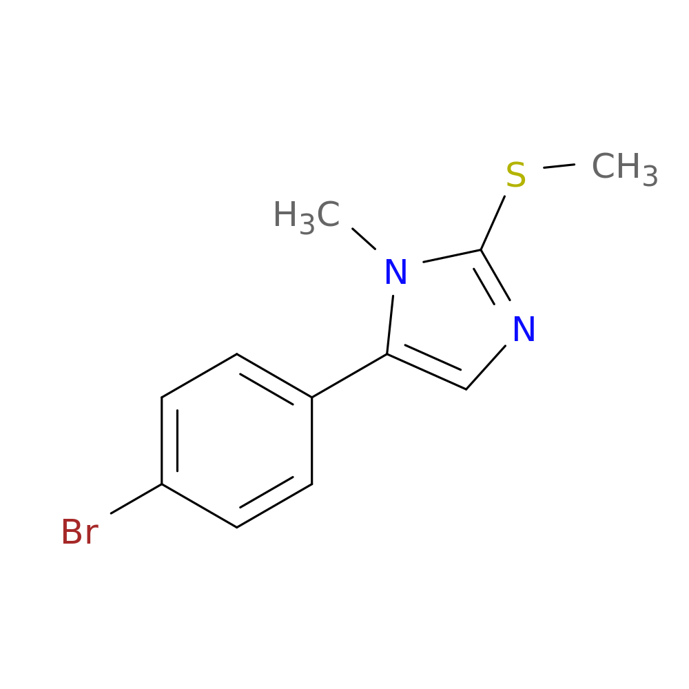 5-(4-bromophenyl)-1-methyl-2-(methylsulfanyl)-1H-imidazole