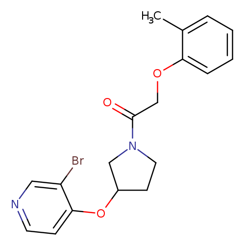 1-{3-[(3-bromopyridin-4-yl)oxy]pyrrolidin-1-yl}-2-(2-methylphenoxy)ethan-1-one