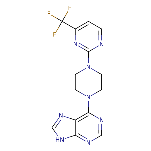 6-{4-[4-(trifluoromethyl)pyrimidin-2-yl]piperazin-1-yl}-9H-purine