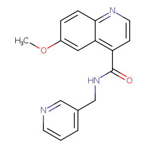 6-methoxy-N-[(pyridin-3-yl)methyl]quinoline-4-carboxamide