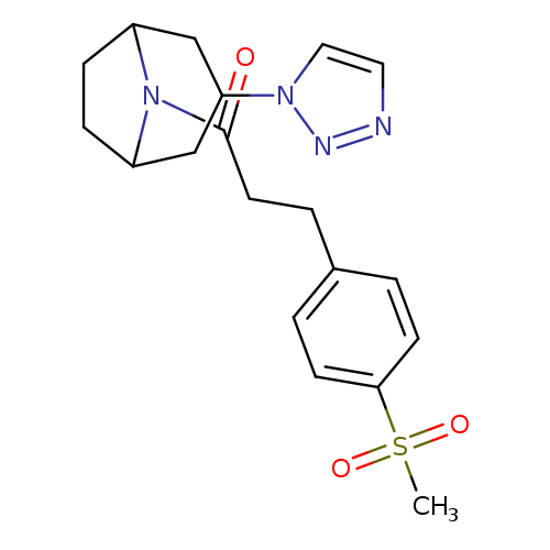 3-(4-methanesulfonylphenyl)-1-[3-(1H-1,2,3-triazol-1-yl)-8-azabicyclo[3.2.1]octan-8-yl]propan-1-one