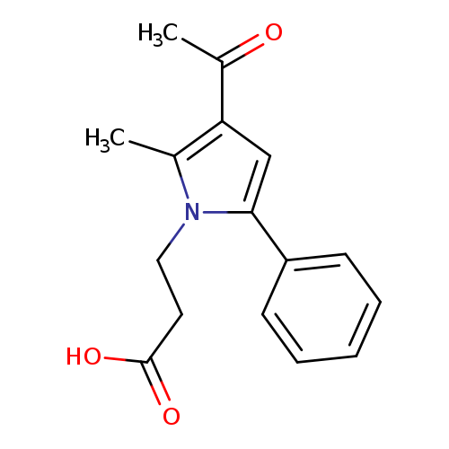 3-(3-Acetyl-2-methyl-5-phenyl-1h-pyrrol-1-yl)propanoic acid