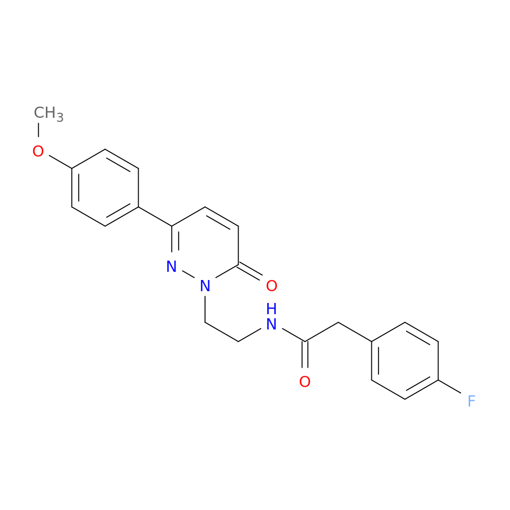2-(4-fluorophenyl)-N-{2-[3-(4-methoxyphenyl)-6-oxo-1,6-dihydropyridazin-1-yl]ethyl}acetamide