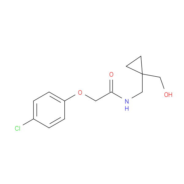 2-(4-chlorophenoxy)-N-{[1-(hydroxymethyl)cyclopropyl]methyl}acetamide