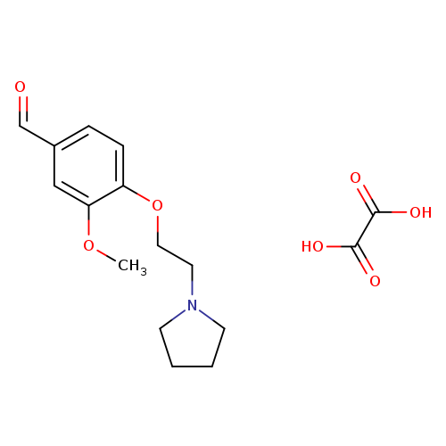 3-Methoxy-4-(2-(pyrrolidin-1-yl)ethoxy)benzaldehyde oxalate