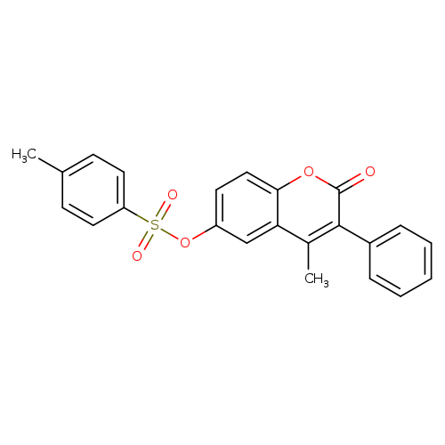 4-methyl-2-oxo-3-phenyl-2H-chromen-6-yl 4-methylbenzene-1-sulfonate