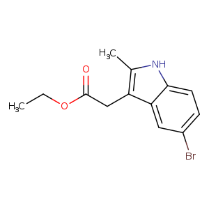 1H-Indole-3-acetic acid, 5-bromo-2-methyl-, ethyl ester