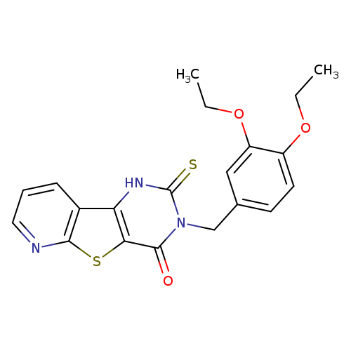 5-[(3,4-diethoxyphenyl)methyl]-4-sulfanylidene-8-thia-3,5,10-triazatricyclo[7.4.0.0^{2,7}]trideca-1(9),2(7),10,12-tetraen-6-one
