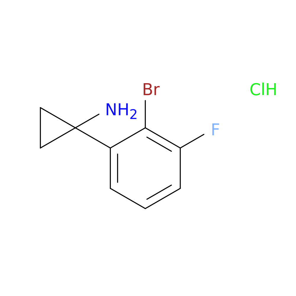 1-(2-bromo-3-fluorophenyl)cyclopropan-1-amine hydrochloride