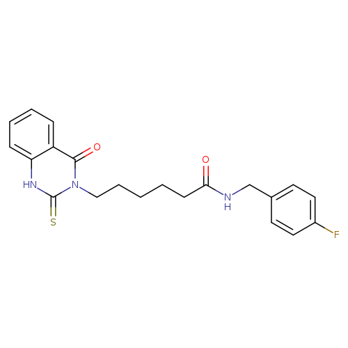 N-[(4-fluorophenyl)methyl]-6-(4-oxo-2-sulfanylidene-1,2,3,4-tetrahydroquinazolin-3-yl)hexanamide