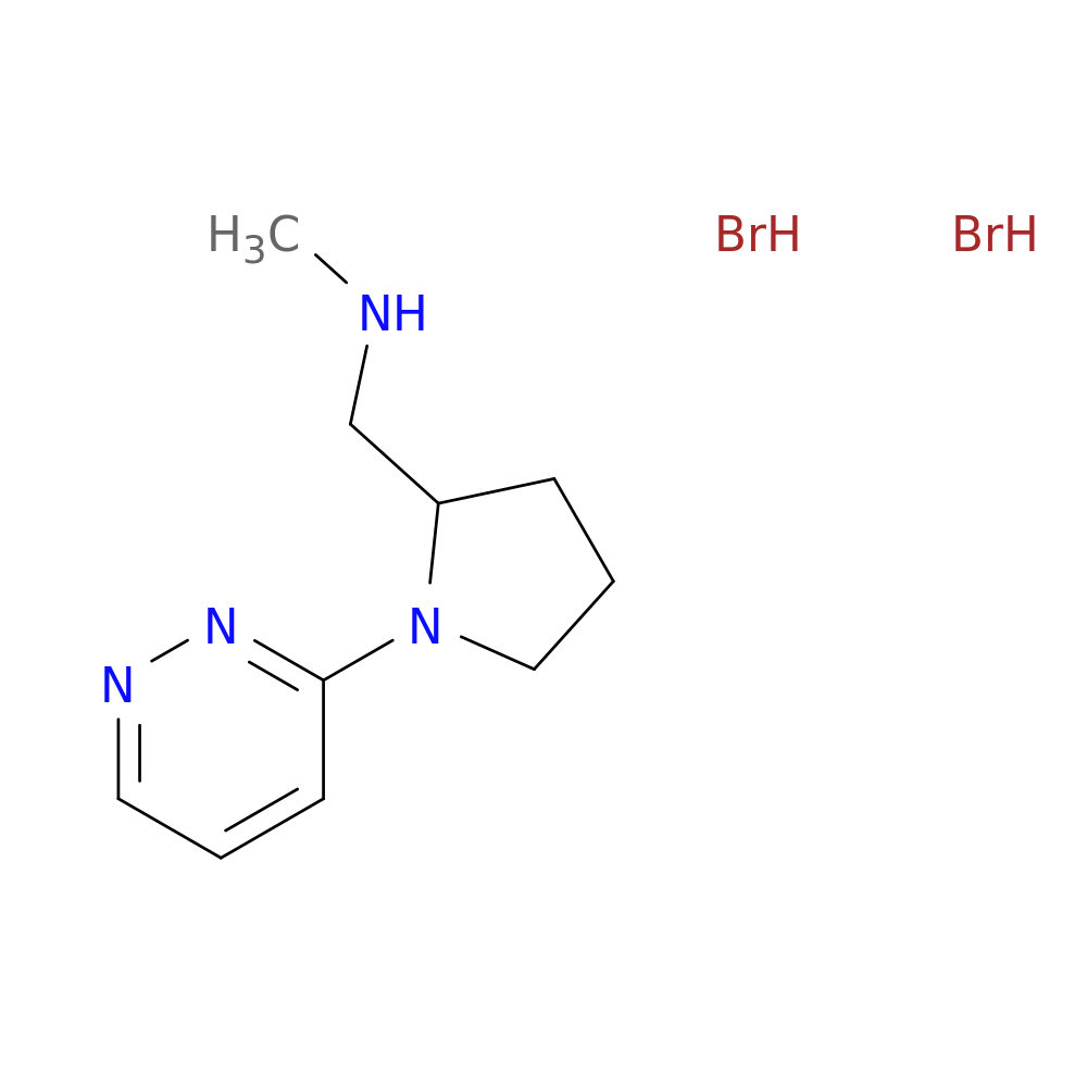 methyl({[1-(pyridazin-3-yl)pyrrolidin-2-yl]methyl})amine dihydrobromide