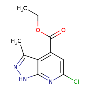 Ethyl 6-chloro-3-methyl-1h-pyrazolo[3,4-b]pyridine-4-carboxylate
