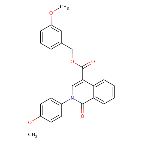 (3-methoxyphenyl)methyl 2-(4-methoxyphenyl)-1-oxo-1,2-dihydroisoquinoline-4-carboxylate