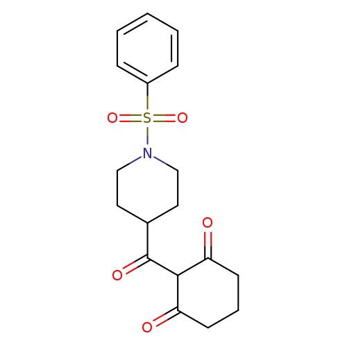 2-[1-(benzenesulfonyl)piperidine-4-carbonyl]cyclohexane-1,3-dione