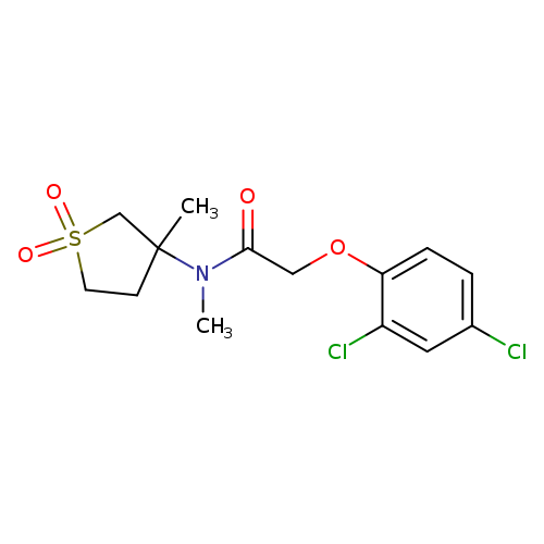 2-(2,4-dichlorophenoxy)-N-methyl-N-(3-methyl-1,1-dioxo-1lambda6-thiolan-3-yl)acetamide