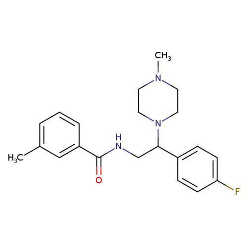 N-[2-(4-fluorophenyl)-2-(4-methylpiperazin-1-yl)ethyl]-3-methylbenzamide